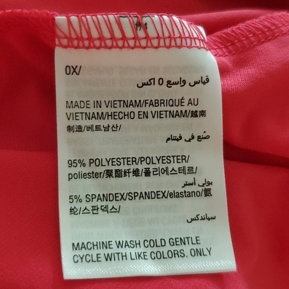 NEW ALFANI PLUS SIZE 0X HOT PINK TOP SUMMER BLOUSE ๐ - Picture 9 of 9